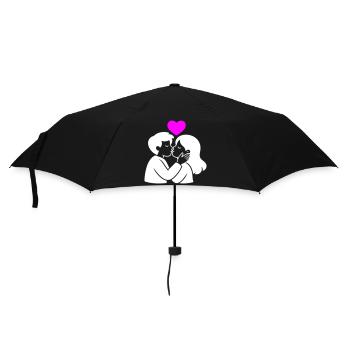 In Love Couple Heart Love - Umbrella (small) - black - Front