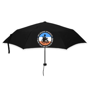 Rollstuhl - Regenschirm (klein) - Schwarz - Vorne