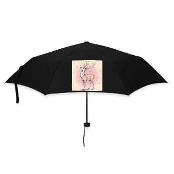 Deer with stars - Umbrella (small) - black - Front