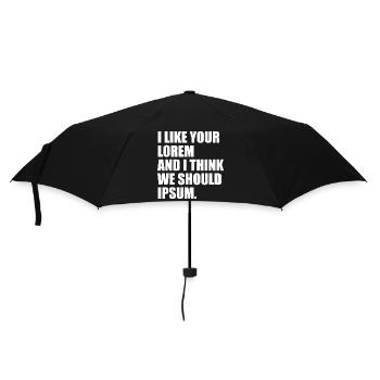 Perfect humor for graphic designers, web designers - Umbrella (small) - black - Front