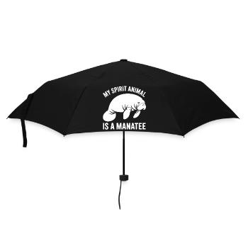 Manatee Spirit Animal - Umbrella (small) - black - Front