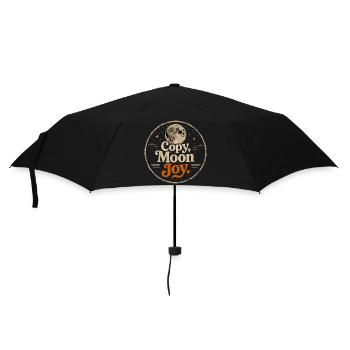 Lunar Joy Celestial Vintage-Design - Regenschirm (klein) - Schwarz - Vorne