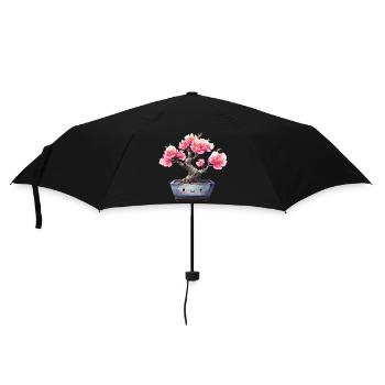 Kawaii Bonsai Blossom Delight - Umbrella (small) - black - Front