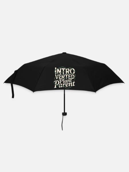 Introvertierter Pflanzenelternteil - Regenschirm (klein) - Schwarz