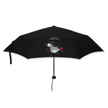 Anatomie du python royal - Parapluie standard - noir - Devant