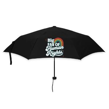 Pride Month LGBTQ - Big Fan of Human Rights - Umbrella (small) - black - Front