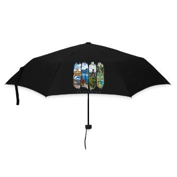 Guatemala Vacation Travel – Mayan Culture & Country Motif - Umbrella (small) - black - Front