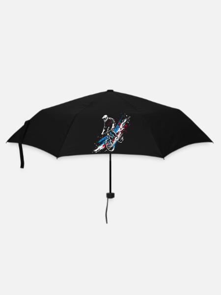 Mountainbiken - Regenschirm (klein) - Schwarz