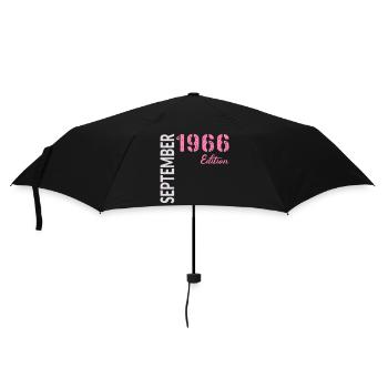 60th birthday, September 1966 - Umbrella (small) - black - Front