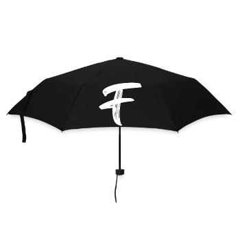 F - Regenschirm (klein) - Schwarz - Vorne