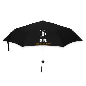Kajak Geschenk Paddler Ruhe auf dem Wasser - Regenschirm (klein) - Schwarz - Vorne
