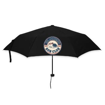 Apathhetic Turtle Run Club - Regenschirm (klein) - Schwarz - Vorne