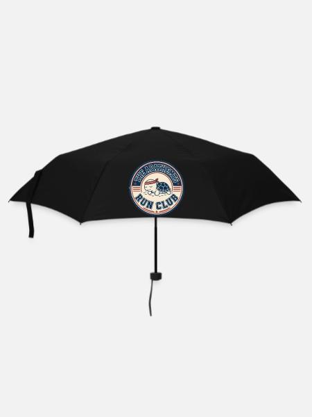 Apathhetic Turtle Run Club - Regenschirm (klein) - Schwarz