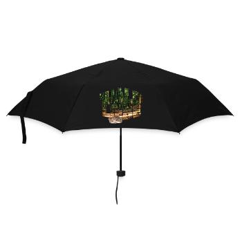 Forest 20 Amour de la forêt avec hérisson - Parapluie standard - noir - Devant