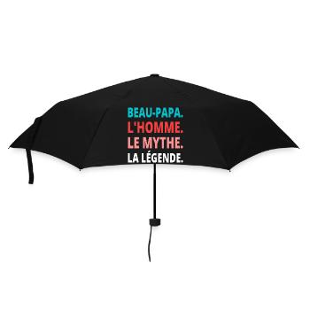 T shirt beau papa humour beau-père cadeau. - Parapluie standard - noir - Devant