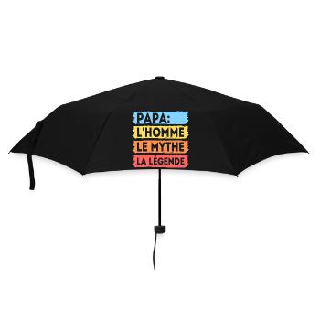 Papa homme mythe légende cadeau fête des pères - Parapluie standard - noir - Devant