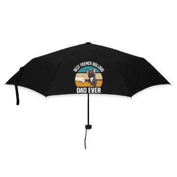 Français Bulldog | Chiens Chien Amour Cadeau - Parapluie standard - noir - Devant