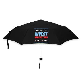 bevor Sie investieren - Team - Regenschirm (klein) - Schwarz - Vorne