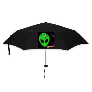 Hello (Alien) - Shop WoW - 2023 - Regenschirm (klein) - Schwarz - Vorne