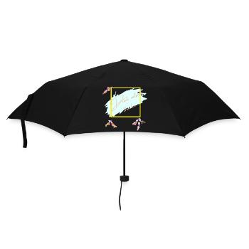 Drink outside the box - Regenschirm (klein) - Schwarz - Vorne