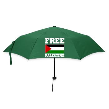 Free palestine - Regenschirm (klein) - Flaschengrün - Vorne