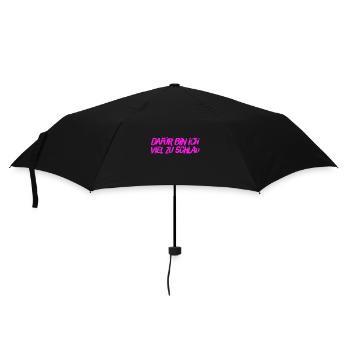ich bin clever - Regenschirm (klein) - Schwarz - Vorne