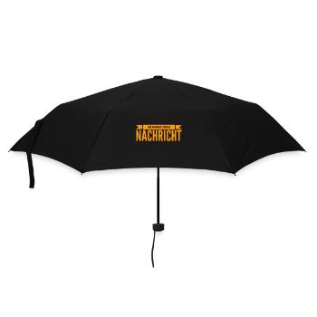 es gibt Post - Regenschirm (klein) - Schwarz - Vorne