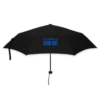 mir hat es sehr gut gefallen - Regenschirm (klein) - Schwarz - Vorne