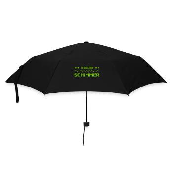 ich habe keine Ahnung - Regenschirm (klein) - Schwarz - Vorne