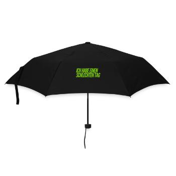 miese Stimmung - Regenschirm (klein) - Schwarz - Vorne
