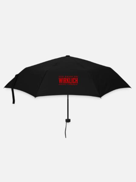 ich bin schockiert - Regenschirm (klein) - Schwarz