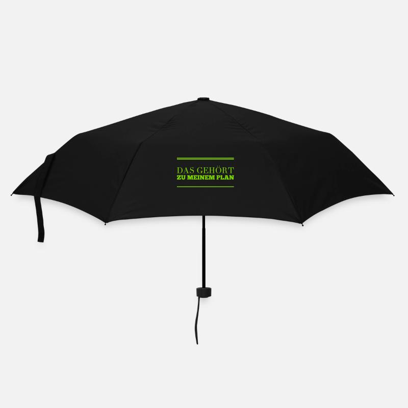 Teil des Plans - Regenschirm (klein) - Schwarz