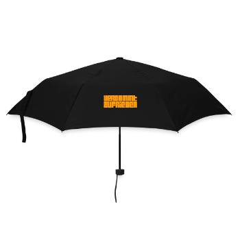Zufriedenheit - Regenschirm (klein) - Schwarz - Vorne