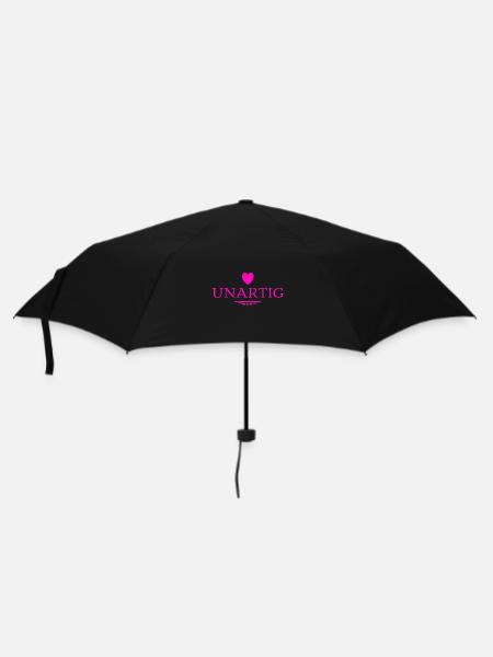 ich bin frech - Regenschirm (klein) - Schwarz