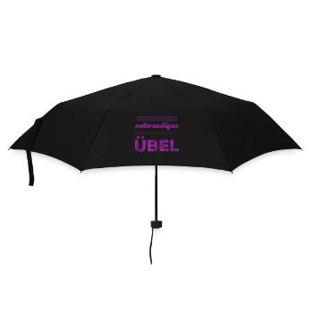 es muss sein - Regenschirm (klein) - Schwarz - Vorne