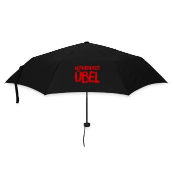 notwendiges Übel - Regenschirm (klein) - Schwarz - Vorne