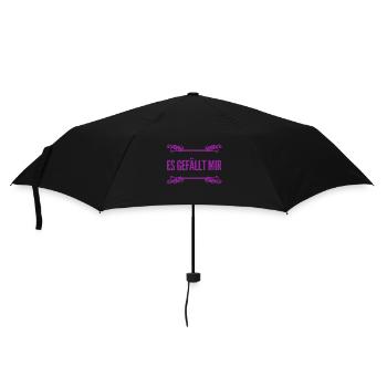 ich finde es gut - Regenschirm (klein) - Schwarz - Vorne