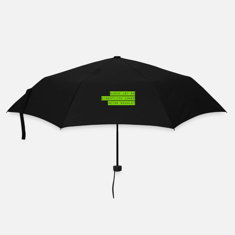 ich bin nicht schuld - Regenschirm (klein) - Schwarz