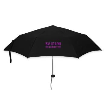 was ist hier los? - Regenschirm (klein) - Schwarz - Vorne