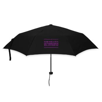 bleiben wir optimistisch - Regenschirm (klein) - Schwarz - Vorne