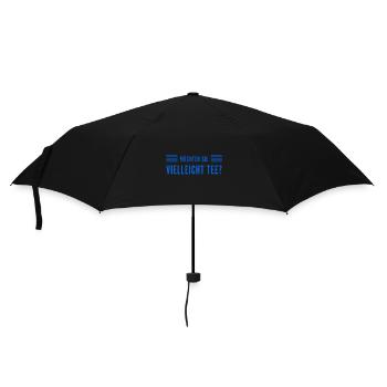 vielleicht einen Tee? - Regenschirm (klein) - Schwarz - Vorne