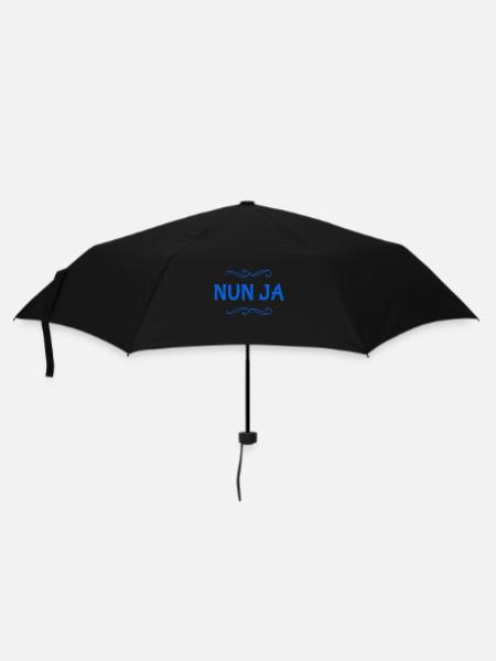was soll ich sagen - Regenschirm (klein) - Schwarz