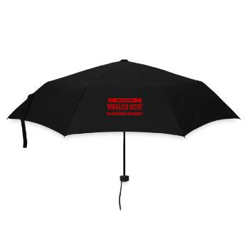 sprechen wir miteinander - Regenschirm (klein) - Schwarz - Vorne