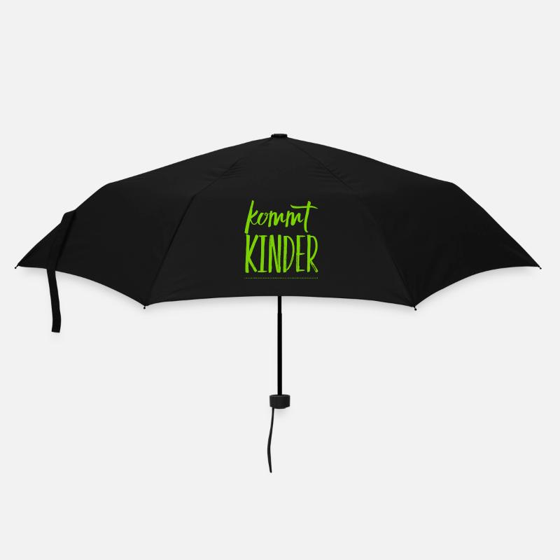 los geht es - Regenschirm (klein) - Schwarz