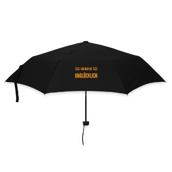 einfach nur glücklich - Regenschirm (klein) - Schwarz - Vorne