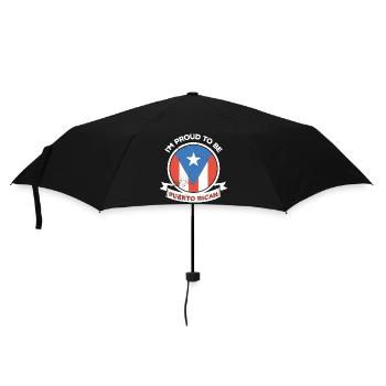 Puerto Rico Flagge | Puerto Ricaner Geschenkideen - Regenschirm (klein) - Schwarz - Vorne