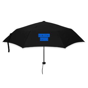 ich bin ein digital nativ - Regenschirm (klein) - Schwarz - Vorne