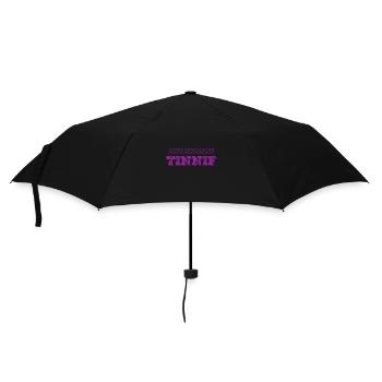 Tinnif - Regenschirm (klein) - Schwarz - Vorne