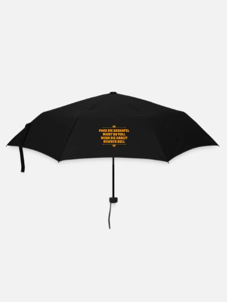 don't pack the shovel so full - Umbrella (small) - black
