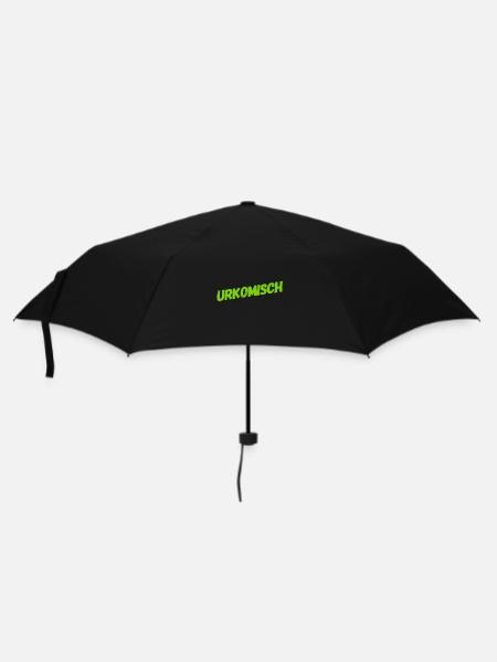 wie witzig - Regenschirm (klein) - Schwarz